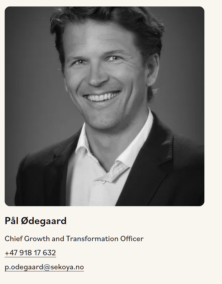 Pål Ødegaard - Chief Growth and Transformation Officer